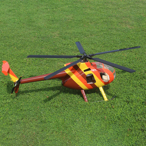 FL500 AH-6 500-Class 2.4G 6CH Scale RC Helicopter Model with FLISHRC L7 Flight Controller and 4-Mode Positioning GPS - RTF