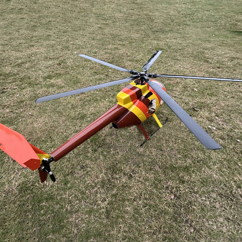 FL500 AH-6 500-Class 2.4G 6CH Scale RC Helicopter Model with FLISHRC L7 Flight Controller and 4-Mode Positioning GPS - RTF