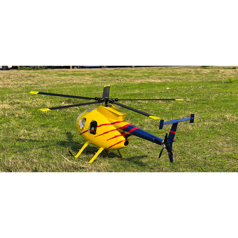 FL500 AH-6 500-Class 2.4G 6CH Scale RC Helicopter Model with FLISHRC L7 Flight Controller and 4-Mode Positioning GPS - RTF