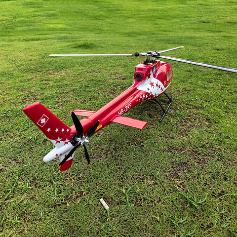 FL500 AS350 500-Class 2.4G 6CH Scale RC Helicopter Model with FLISHRC L7 Flight Controller and 4-Mode Positioning GPS (RTF Version)