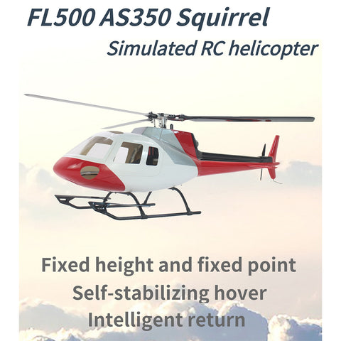 FL500 AS350 500-Class 2.4G 6CH Scale RC Helicopter Model with FLISHRC L7 Flight Controller and 4-Mode Positioning GPS (RTF Version)