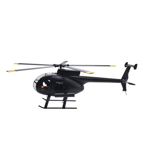 FL500 AH-6 500-Class 2.4G 6CH Scale RC Helicopter Model with FLISHRC L7 Flight Controller and 4-Mode Positioning GPS - RTF