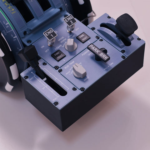 D107 A32X A31X A19X Motorized Throttle-Quadrant for Flight Sim - Backlit, Full Range Motion, Compatible with MSFS2020/2024, X-Plane, Fenix, FBW, toliss - Windows Home Cockpit Panel