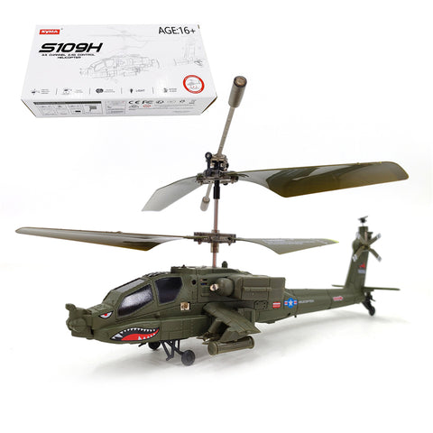 SYMA S109H Apache Helicopter RC Dual-Prop Gyro Stabilized Airplane Model | RTRhobby