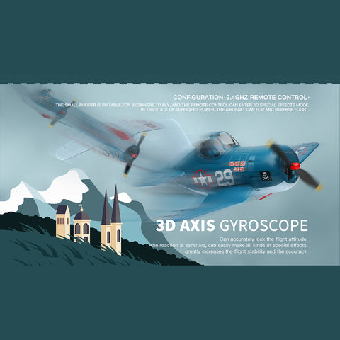 XK A500 3D/6G 2.4G 4CH 350mm Wingspan Realistic RC EPP Fixed-Wing Airplane Model (RTF)