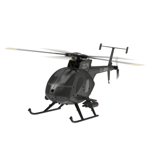 YU XIANG F119S MD500 1/16 Scale 250-Class 2.4G 9CH RC Little Bird Military Helicopter Model with Flybarless Rotor Head, 6G/3D Switchable Modes & Openable Cockpit