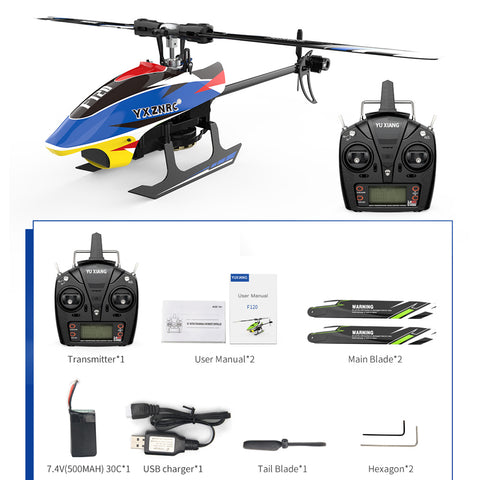 YU XIANG F120 6CH 3D6G Brushless Flybarless RC Helicopter | RTRhobby