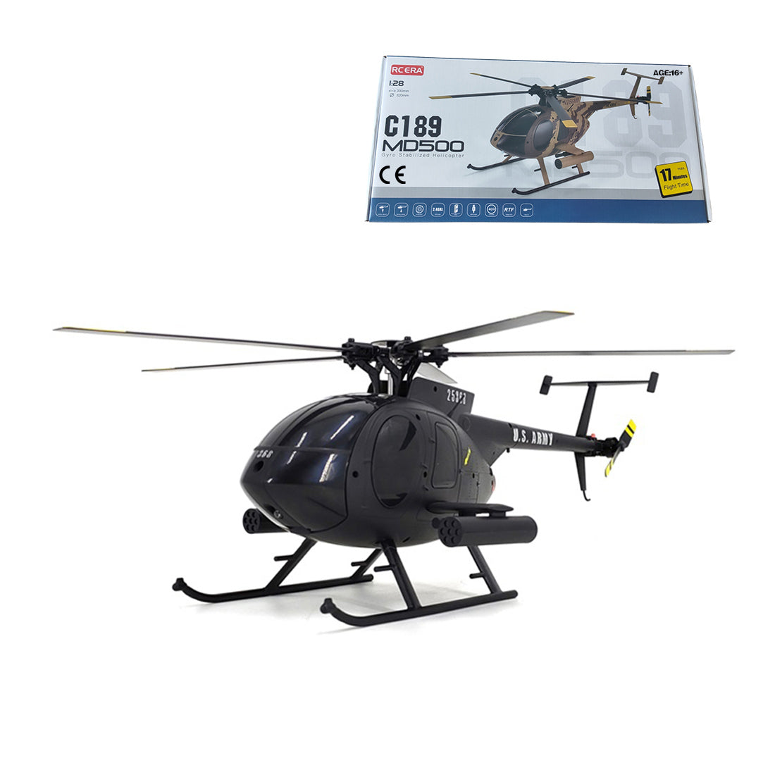 RCERA MD500 C189 1/28 2.4G 4CH RC Helicopter RTF | RTRhobby