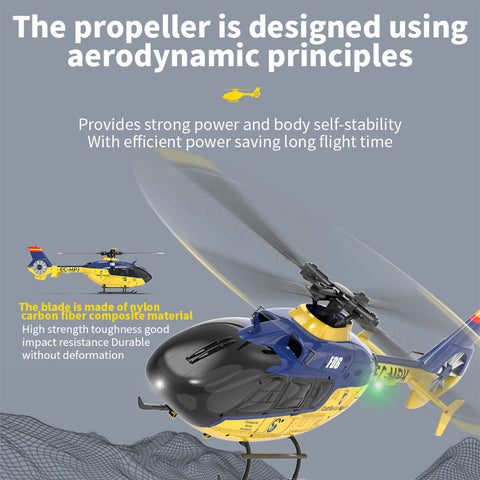 Yu Xiang 1/36 EC135 Fuselage Flybarless RC Helicopter RTF | RTRhobby