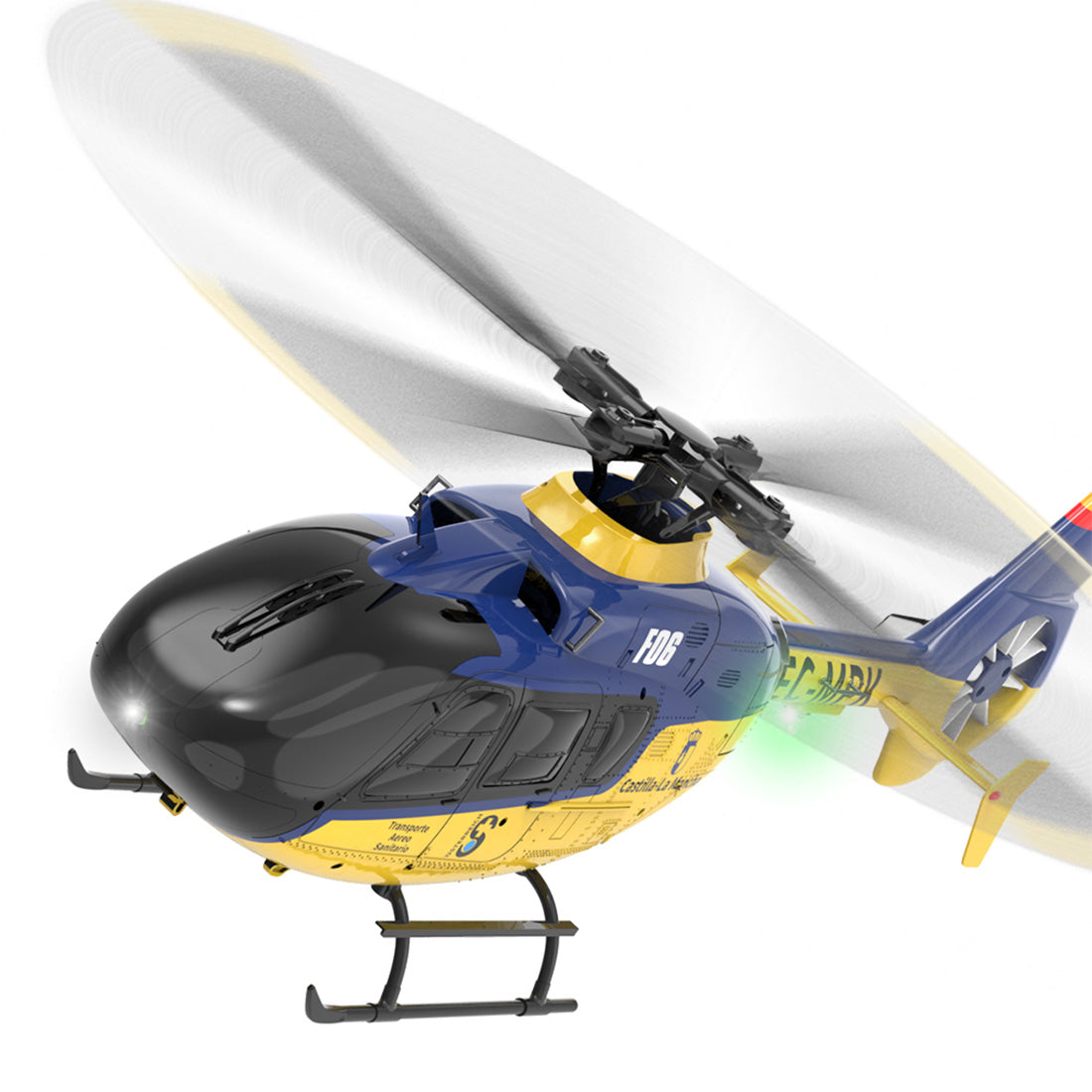 Yu Xiang 1/36 EC135 Fuselage Flybarless RC Helicopter RTF | RTRhobby