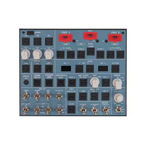 Rowsfire A107 V3.1 A32X MAX Light OVHD OVERHEAD Panel for MSFS 2020/2024 - Compatible with FENIX A32X, FBW A32X - Windows Flight Sim Home Cockpit