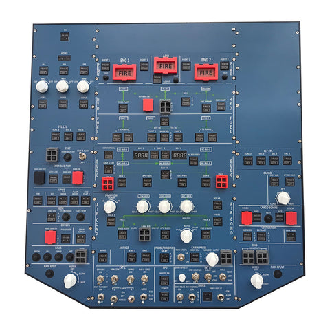 RTRHobby A32X 1:1 Scale Light Overhead Panel for MSFS 2020/2024 & Fenix A32X