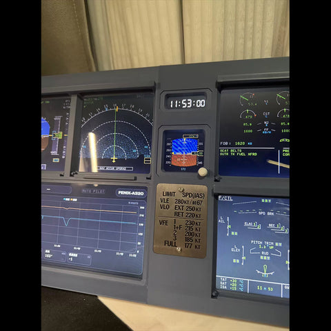 A32X A19X Mini MIP Panel with ND/PFD Display, K HUB Software, MSFS 2020/2024 & X-Plane 12 Compatible