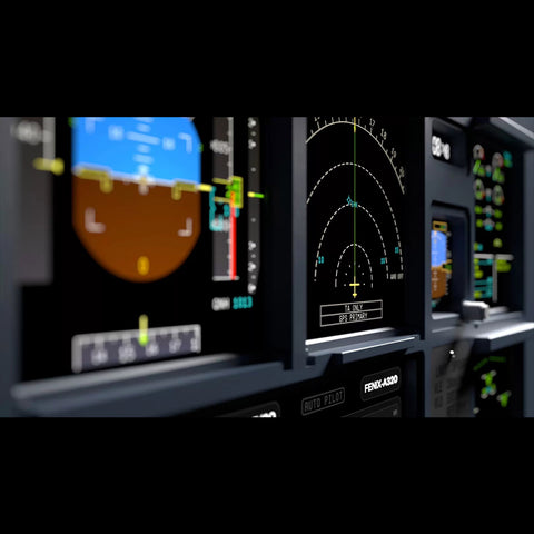 A32X A19X Mini MIP Panel with ND/PFD Display, K HUB Software, MSFS 2020/2024 & X-Plane 12 Compatible
