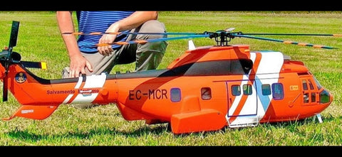 6S 5000mAh Battery+700 Class EC225 2.4GHz 6-CH RC Helicopter with H1 PRO Flight Controller, GPS Positioning, Auto Hover, One-Key Return
