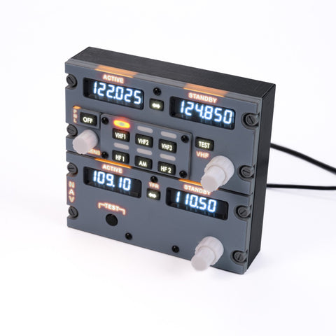 Hoowalt D201 B737 1:1 COCKPIT Radio Tuning Panel (RTP) for MSFS2020, MSFS2024, X-Plane 12 - Compatible with ZIBO737, PMDG737