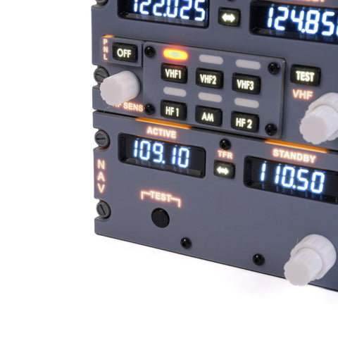 Hoowalt D201 B737 1:1 COCKPIT Radio Tuning Panel (RTP) for MSFS2020, MSFS2024, X-Plane 12 - Compatible with ZIBO737, PMDG737