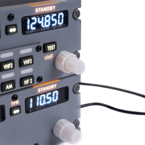 Hoowalt D201 B737 1:1 COCKPIT Radio Tuning Panel (RTP) for MSFS2020, MSFS2024, X-Plane 12 - Compatible with ZIBO737, PMDG737