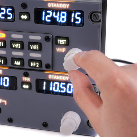 Hoowalt D201 B737 1:1 COCKPIT Radio Tuning Panel (RTP) for MSFS2020, MSFS2024, X-Plane 12 - Compatible with ZIBO737, PMDG737