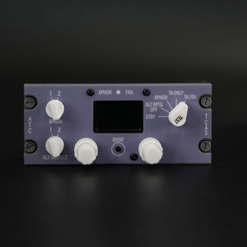 Hoowalt D203 B737 1:1 Flight Deck ATC Transponder Panel for Flight Simulator, USB Control Panel Compatible with MSFS2020, MSFS2024, X-Plane 12, ZIBO737, PMDG737