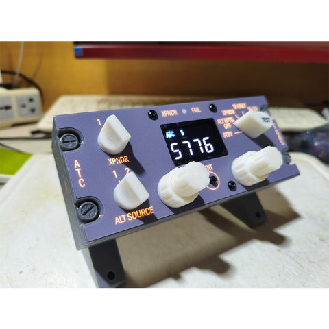 Hoowalt D203 B737 1:1 Flight Deck ATC Transponder Panel for Flight Simulator, USB Control Panel Compatible with MSFS2020, MSFS2024, X-Plane 12, ZIBO737, PMDG737