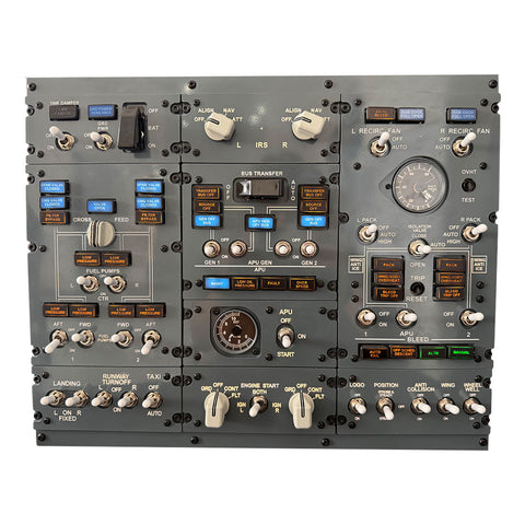 B737 FWD Overhead Flight Simulator Control Panel for MSFS 2020/2024&X-Plane&PMDG737&Zibo737
