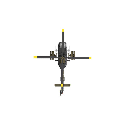C180 1/25 Scale RC Helicopter 2.4G 6CH Single Rotor Flybarless, Barometer + TOF LiDAR Altitude Hold, Optical Flow Positioning, One-Key Inverted Flight & Takeoff/Landing, with Missile Rack (RTF Version)