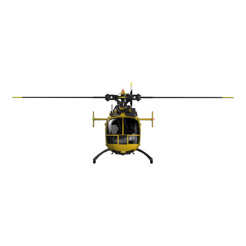 C180 1/25 Scale RC Helicopter 2.4G 6CH Single Rotor Flybarless, Barometer + TOF LiDAR Altitude Hold, Optical Flow Positioning, One-Key Inverted Flight & Takeoff/Landing, with Missile Rack (RTF Version)