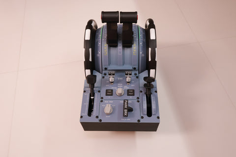 Hoowalt D107 V2 A32X A31X A19X Motorized Throttle-Quadrant with Adjustable Damping for Flight Sim - Backlit, Full Range Motion, Compatible with MSFS2020/2024, X-Plane, Fenix, FBW, toliss - Windows Home Cockpit Panel