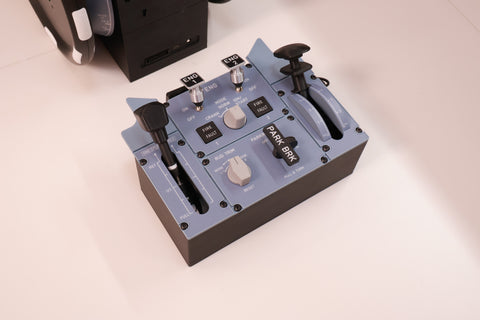 Hoowalt D107 V2 A32X A31X A19X Motorized Throttle-Quadrant with Adjustable Damping for Flight Sim - Backlit, Full Range Motion, Compatible with MSFS2020/2024, X-Plane, Fenix, FBW, toliss - Windows Home Cockpit Panel