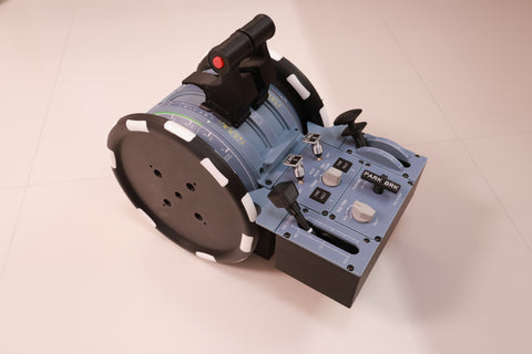 Hoowalt D107 V2 A32X A31X A19X Motorized Throttle-Quadrant with Adjustable Damping for Flight Sim - Backlit, Full Range Motion, Compatible with MSFS2020/2024, X-Plane, Fenix, FBW, toliss - Windows Home Cockpit Panel