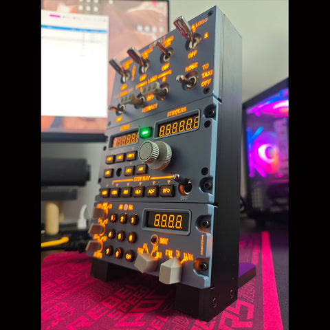 Hoowalt D109 All-in-One A32X Home Cockpit Panel - Integrated RMP+Lighting+ATC for Windows MSFS2020/2024, X-Plane 12 (Fenix, FBW, Toliss)