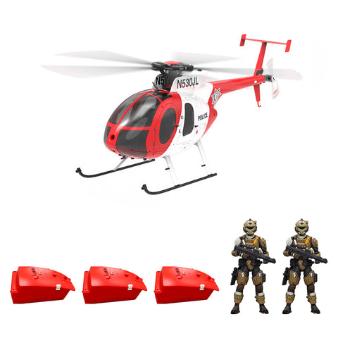 YU XIANG F119S MD500 1/16 Scale 250-Class 2.4G 9CH RC Little Bird Military Helicopter Model with Flybarless Rotor Head, 6G/3D Switchable Modes & Openable Cockpit