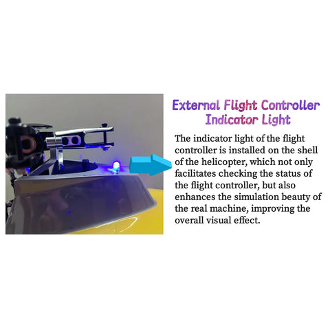 FL500 A109 500-Class 2.4G 6CH Scale RC Helicopter Model with FLISHRC L7 Flight Controller and 4-Mode Positioning GPS