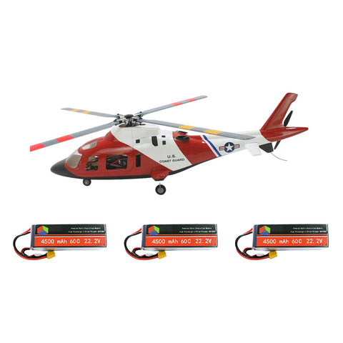 FL500 A109 500-Class 2.4G 6CH Scale RC Helicopter Model with FLISHRC L7 Flight Controller and 4-Mode Positioning GPS