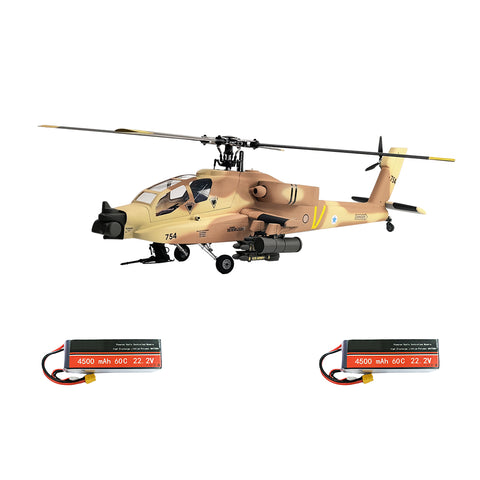 FL500 AH-64 Apache 500-Class Scale RC Helicopter with FLISHRC L7 Flight Controller & 4-Mode GPS Positioning (RTF)