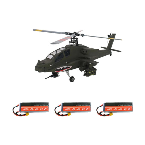 FL500 AH-64 Apache 500-Class Scale RC Helicopter with FLISHRC L7 Flight Controller & 4-Mode GPS Positioning (RTF)