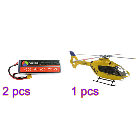 FL500 EC135 500-Class 2.4G 6CH Scale RC Helicopter with FLISHRC L7 Flight Controller and 4-Mode Positioning GPS(RTF Version)