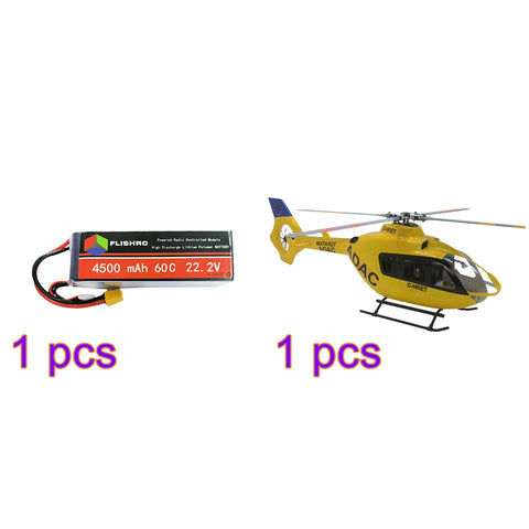 FL500 EC135 500-Class 2.4G 6CH Scale RC Helicopter with FLISHRC L7 Flight Controller and 4-Mode Positioning GPS(RTF Version)