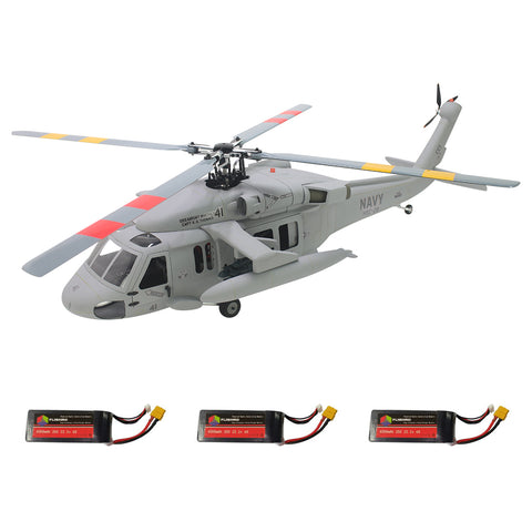 FL500 SH-60 500-Class 2.4G 6CH Scale RC Helicopter Model with FLISHRC L7 Flight Controller, 4-Mode Positioning GPS, Realistic Cockpit (RTF Version)