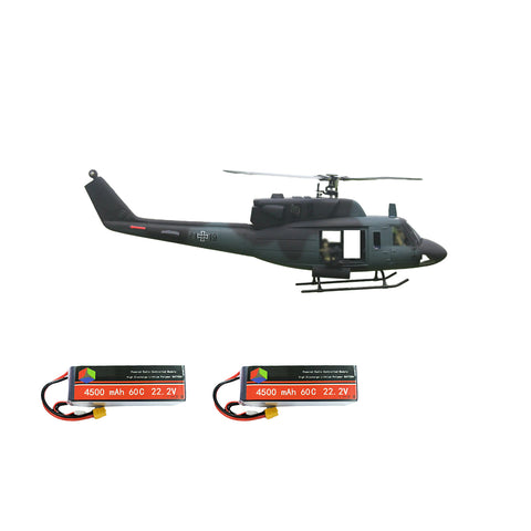 FL500 UH-1N Twin Huey 500-Class 2.4G 6CH Scale RC Helicopter with L7 Flight Controller & 4-Mode Positioning GPS ((RTF Version)