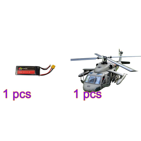 FL500 UH-60 500-Class 2.4G 6CH Scale RC Helicopter Model with FLISHRC L7 Flight Controller, 4-Mode Positioning GPS, Realistic Cockpit (RTF Version)