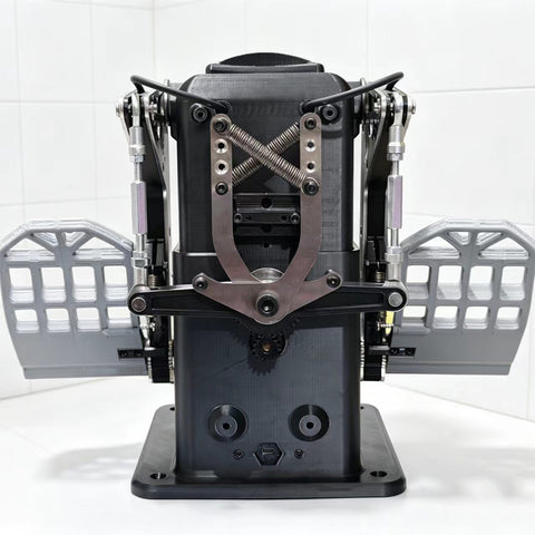 Flight Simulator Rudder Pedals, 3 Hall Sensors, Dual Toe Brakes, Metal & PETG Frame, MSFS/X-Plane/DCS Compatible