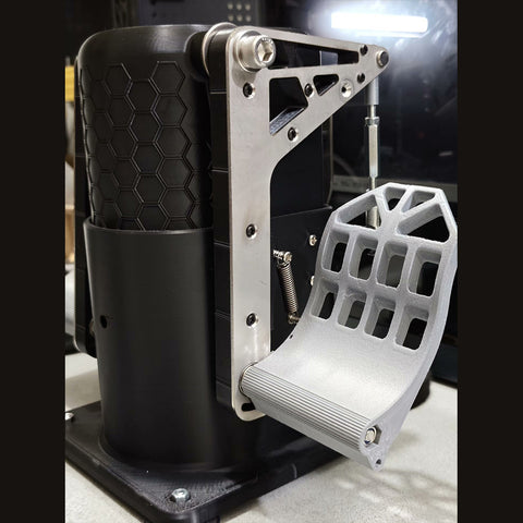 Flight Simulator Rudder Pedals, 3 Hall Sensors, Dual Toe Brakes, Metal & PETG Frame, MSFS/X-Plane/DCS Compatible