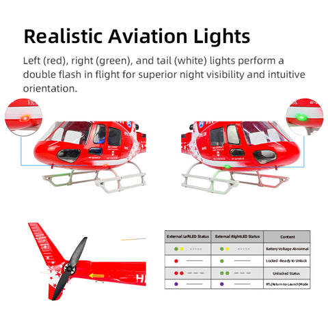 FLYWING AS350 470-Class Scale RC Helicopter with GPS & ACE FC (RTF)
