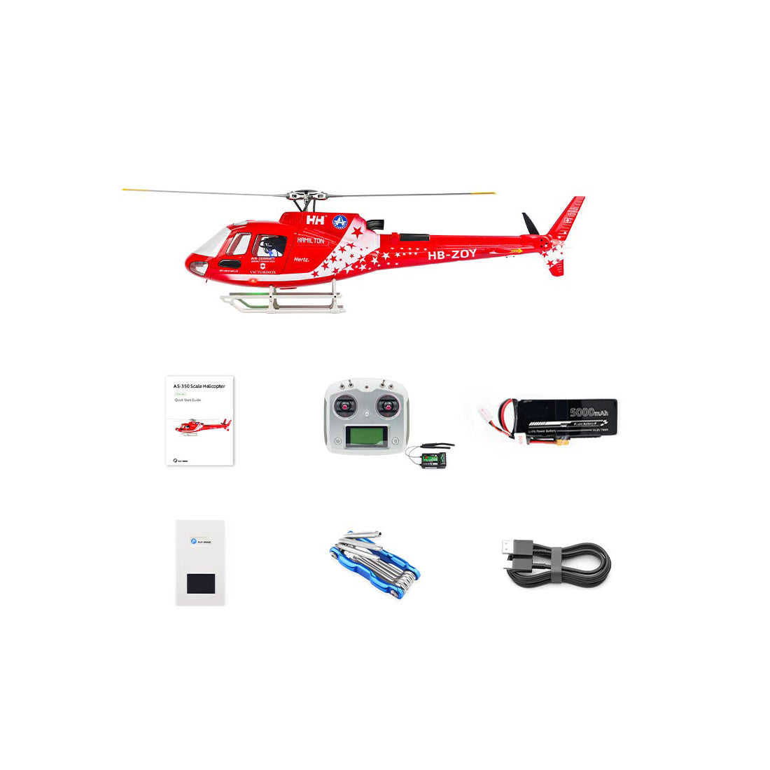 FLYWING AS350 470-Class Scale RC Helicopter with GPS & ACE FC (RTF)