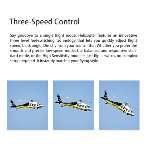 FLYWING UH-60L Black Hawk 470-Class RC Military Helicopter, 2.4G 6CH with ACE Flight Controller, GPS Positioning & Quick-Release 4-Rotor System (RTF Version)