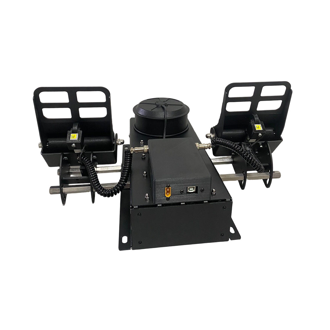 Force Feedback Rudder Pedals, All-Metal Flight Simulator Pedals with Dual Load Cell Linear Brakes, Compatible with DCS, X-Plane 11/12, MSFS 2020/2024