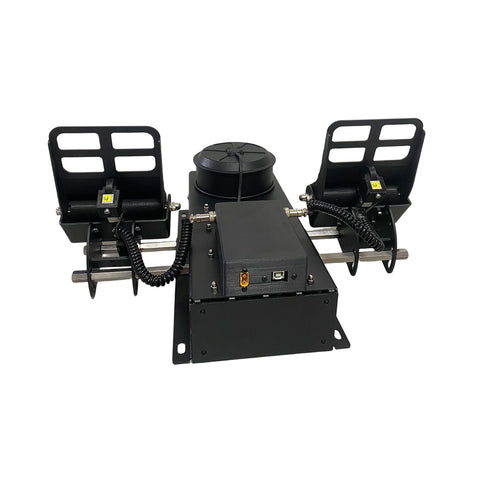 Force Feedback Rudder Pedals, All-Metal Flight Simulator Pedals with Dual Load Cell Linear Brakes, Compatible with DCS, X-Plane 11/12, MSFS 2020/2024