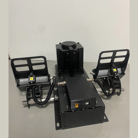 Force Feedback Rudder Pedals, All-Metal Flight Simulator Pedals with Dual Load Cell Linear Brakes, Compatible with DCS, X-Plane 11/12, MSFS 2020/2024